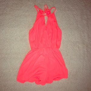 Gianni Bini Pink, flowy romper